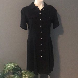 🛍 BRAND NEW, with tags! Black Button Up Dress